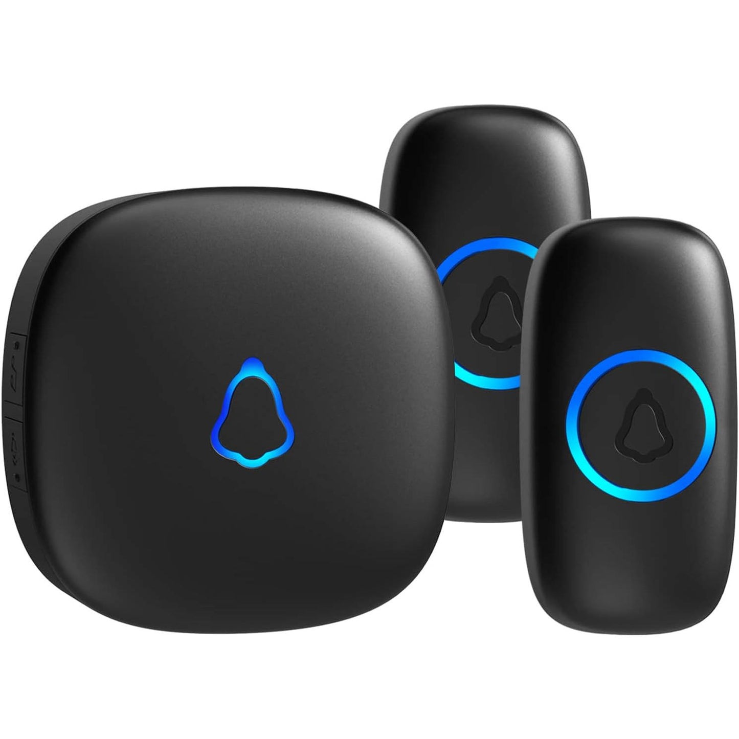 Wireless Smart Doorbell, No Camera, 1000ft Range, 58 Chimes, LED Indicator, Waterproof, Easy Install (M520+F55)