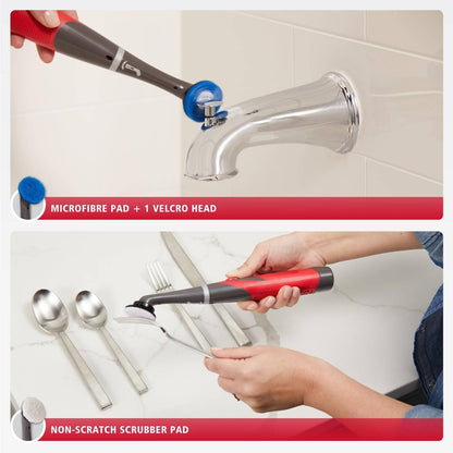 Electric Grout Cleaner Brush, 18 Piece Cordless Scrubber Kit for Tile, Shower, Tub & Bathroom