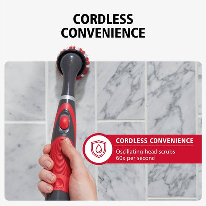 Electric Grout Cleaner Brush, 18 Piece Cordless Scrubber Kit for Tile, Shower, Tub & Bathroom
