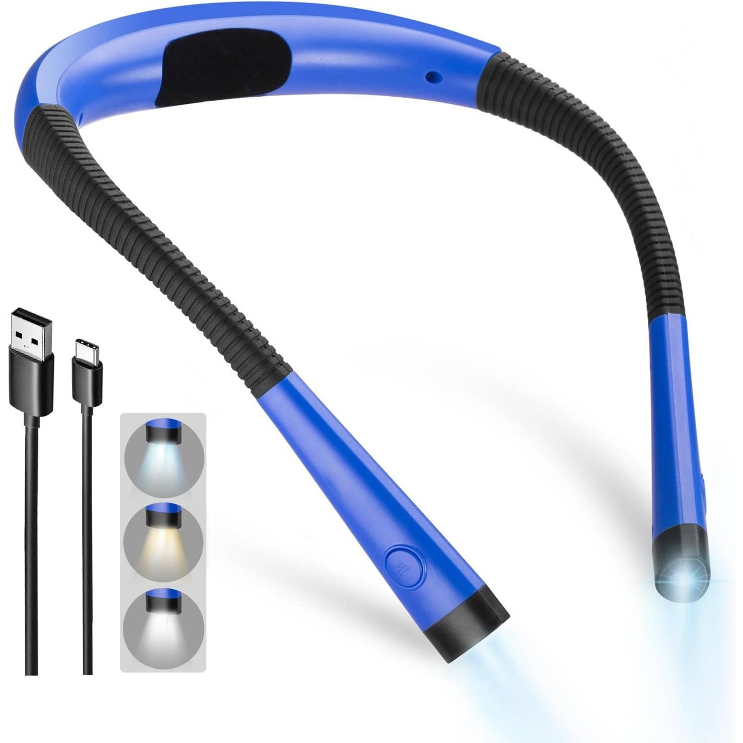 Portable Neck Reading Light, Flexible Design for Bedtime & Hands Free Reading