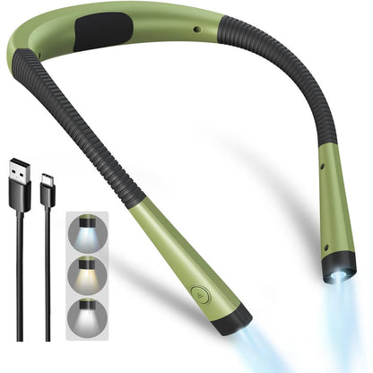 Portable Neck Reading Light, Flexible Design for Bedtime & Hands Free Reading