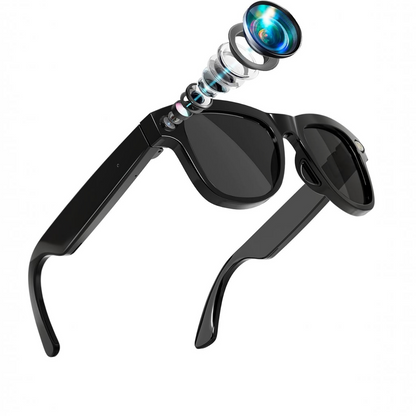 Video Recording Camera Smart Glasses with Bluetooth Audio
