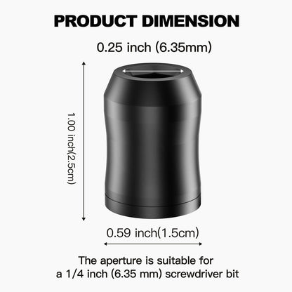 Drill Bit Holder on Drill, Universal Magnetic Screw Holder, for Hex Screwdriver and Power Bits, 2 PCS