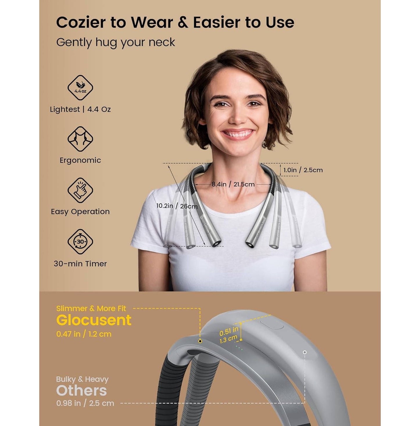 Portable Neck Reading Light, Flexible Design for Bedtime & Hands Free Reading