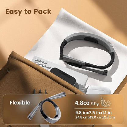 Portable Neck Reading Light, Flexible Design for Bedtime & Hands Free Reading