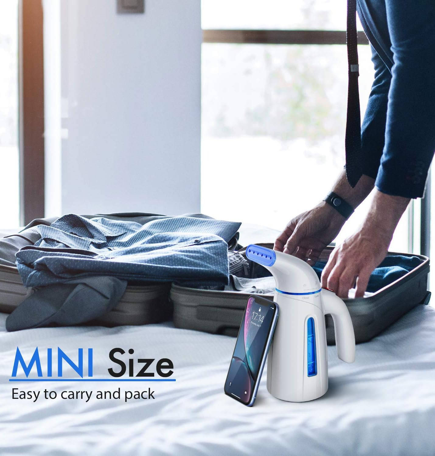 Handheld Clothes Steamer, 700W Portable Travel Garment Steamer with 240ml Large Capacity Water Tank