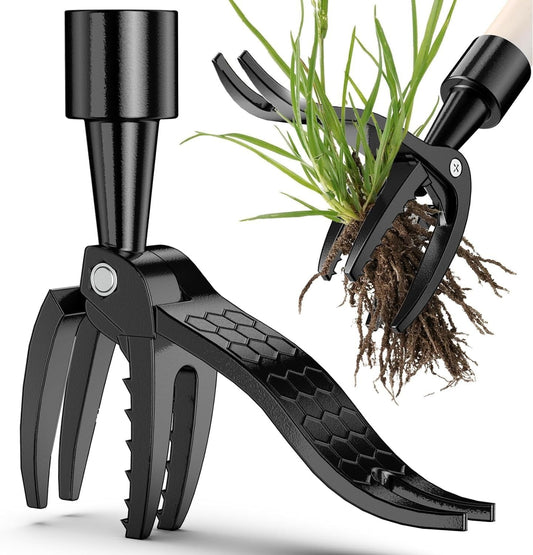 Stand Up Weed Puller Tool Claw, Garden Root Remover Easy Outdoor Weeding Tool