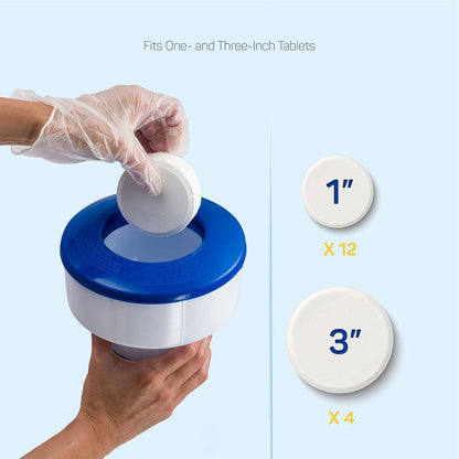 Adjustable Floating Chlorine Dispenser for Hot Tubs, Spas & Above Ground Pools