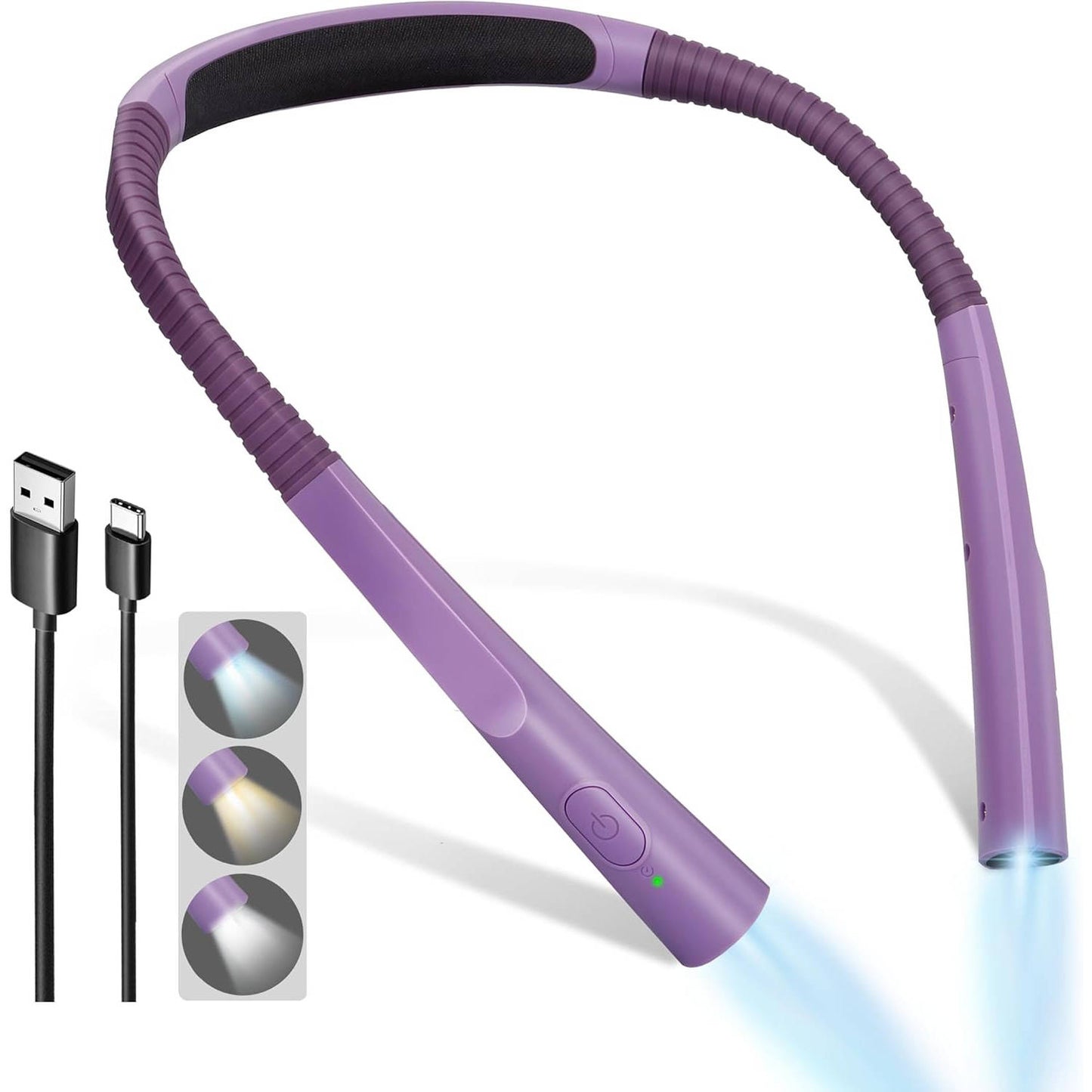 Portable Neck Reading Light, Flexible Design for Bedtime & Hands Free Reading