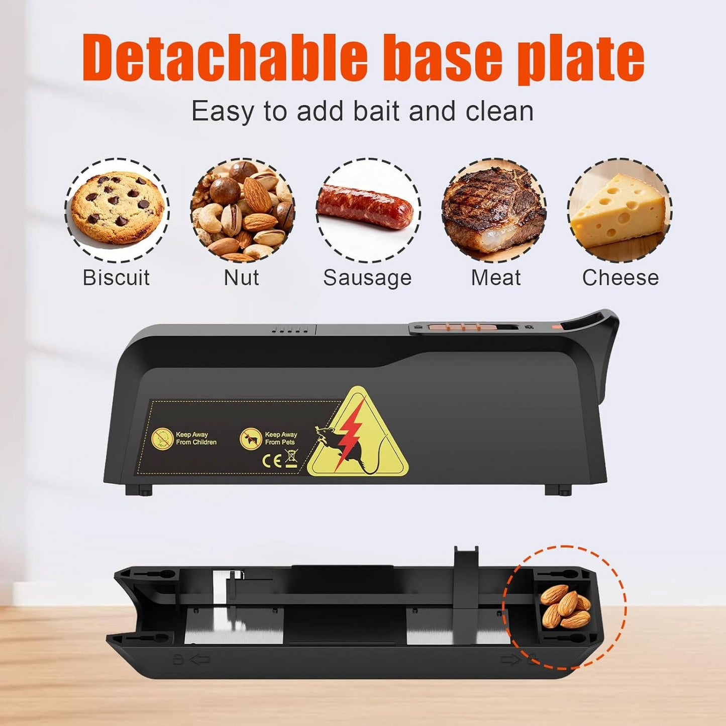 2 Pack Indoor Mouse Trap with No Touch Disposal and Alert System