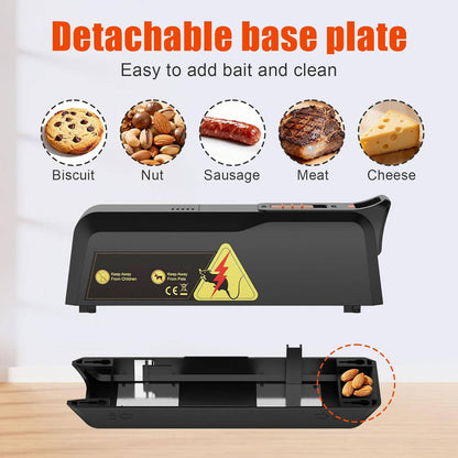 2 Pack Indoor Mouse Trap with No Touch Disposal and Alert System