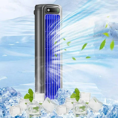 Portable Air Conditioner Cooler, Desktop & Wall Mount Non Drilling Circulating Fan AC Unit, 2000mAh Battery, 3 Speed Adjustable Quiet Cooling