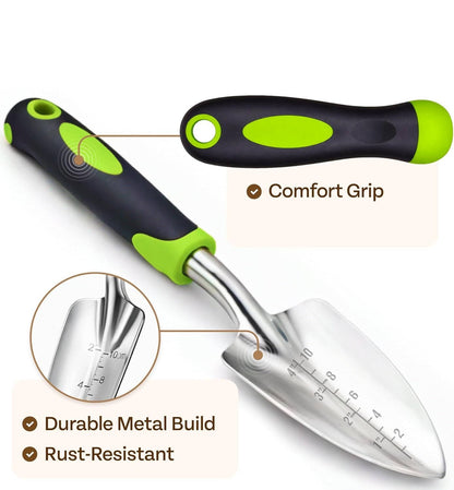 Ergonomic Heavy Duty Gardening Tools Kit, Gardening Gifts for Women and Men