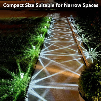 10 Pack Solar Outdoor Lights, Waterproof Cool White LED Pathway Lights for Gardens, Pathways & Driveways