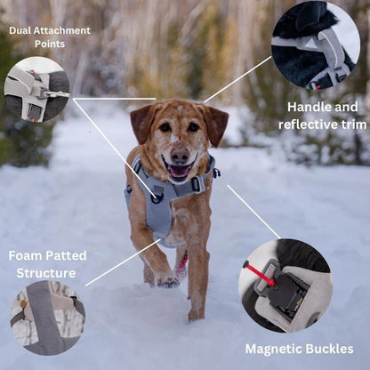 Magnetic Dog Harness, One Hand Clip, No Pull Design