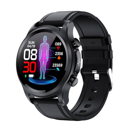 Glucose Wellness Tracker Watch with AMOLED Display and Activity Tracking
