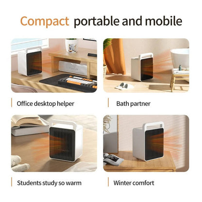 Small Portable Electric Heater 600W Fast Heating Space Heater