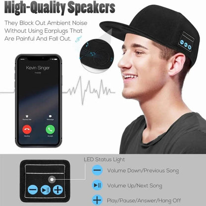 Wireless Bluetooth Baseball Cap with Speaker, Bluetooth Hat, for Music, Calling, Sport, Running Essentials