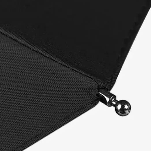 Windproof Folding Rain Umbrella, Large Handle, Water Resistant, No Drip Technology