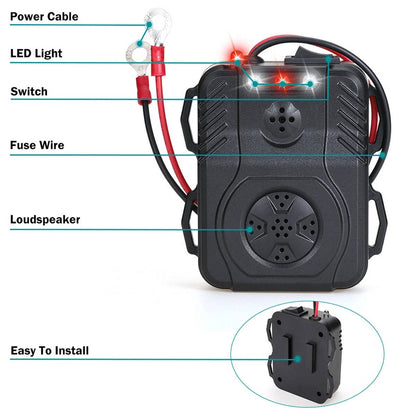 Ultrasonic Car Engine Rodent Repeller, Under Hood Rat and Mouse Deterrent for Vehicle Wiring and Pest Control Protection