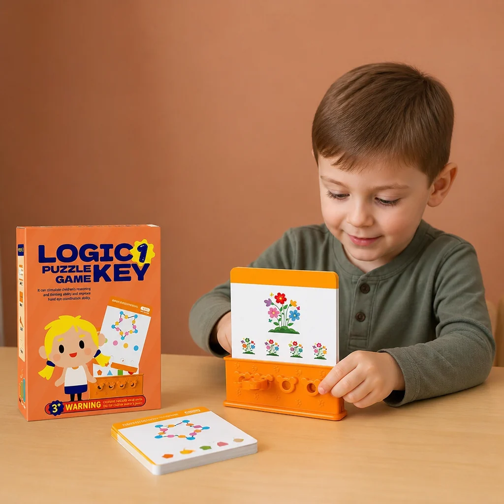 Children's Padlock and Key Pairing Toy, Shape Matching Learning Game