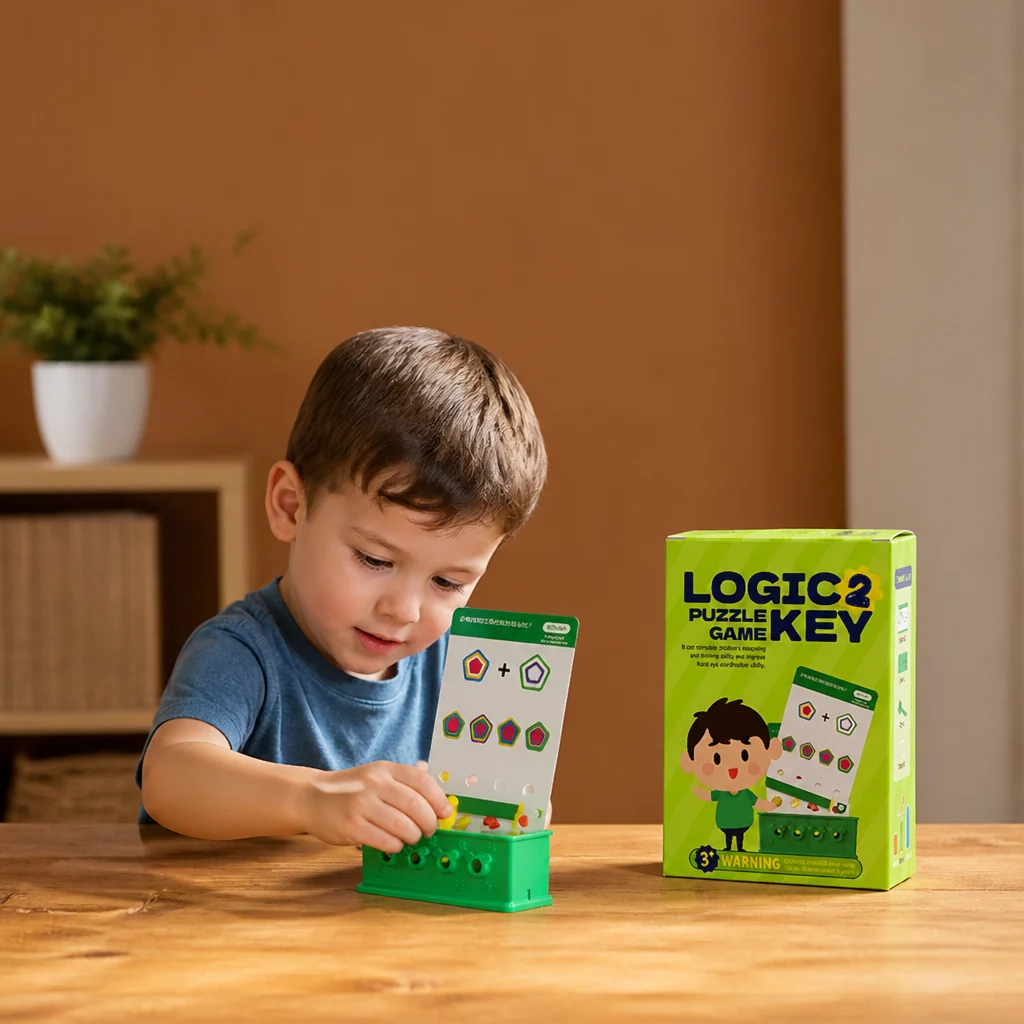 Children's Padlock and Key Pairing Toy, Shape Matching Learning Game