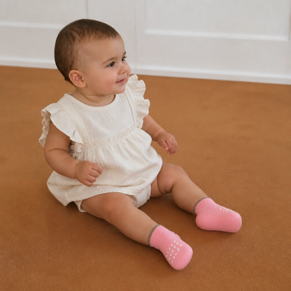 Ventilated Toddler Shoes with Non Slip Textured Bottom for First Steps