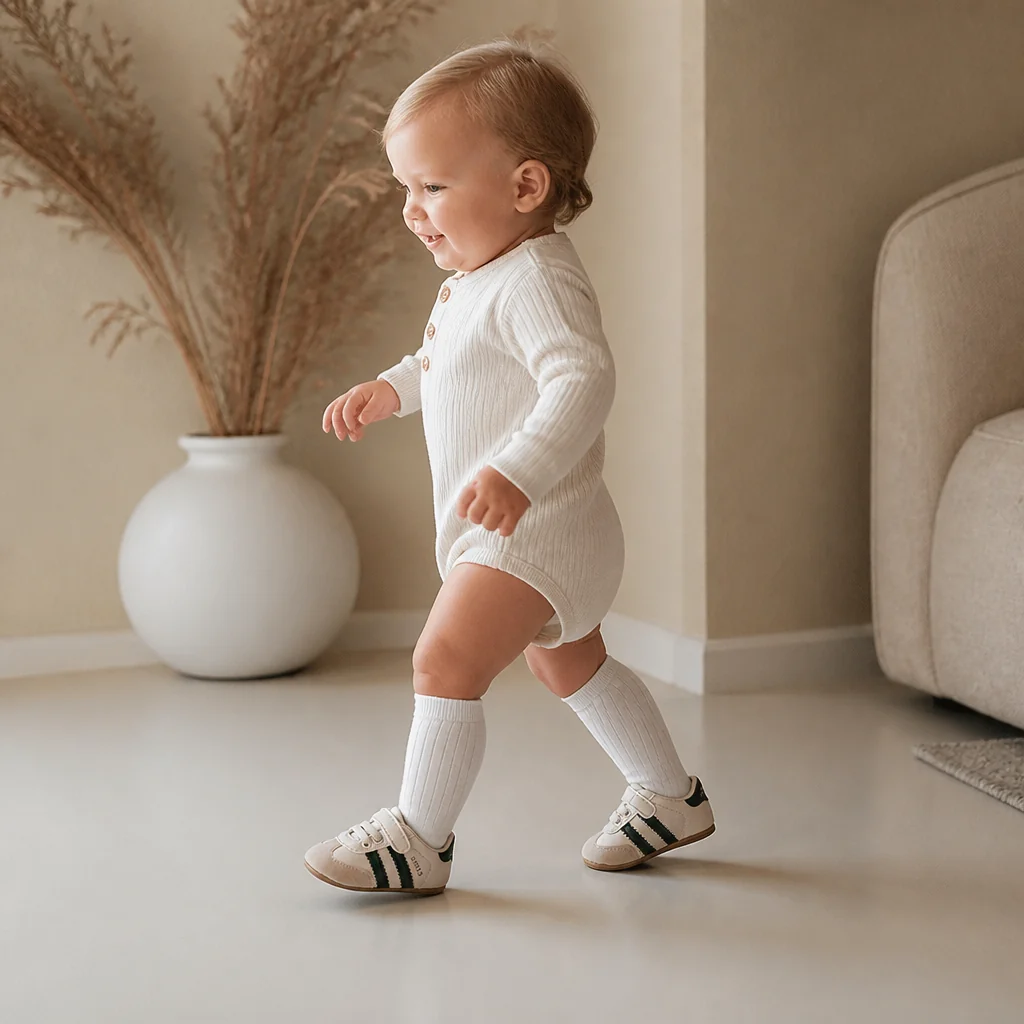 Soft Sole Infant Sneakers with Touch Fastening Straps for Early Walkers