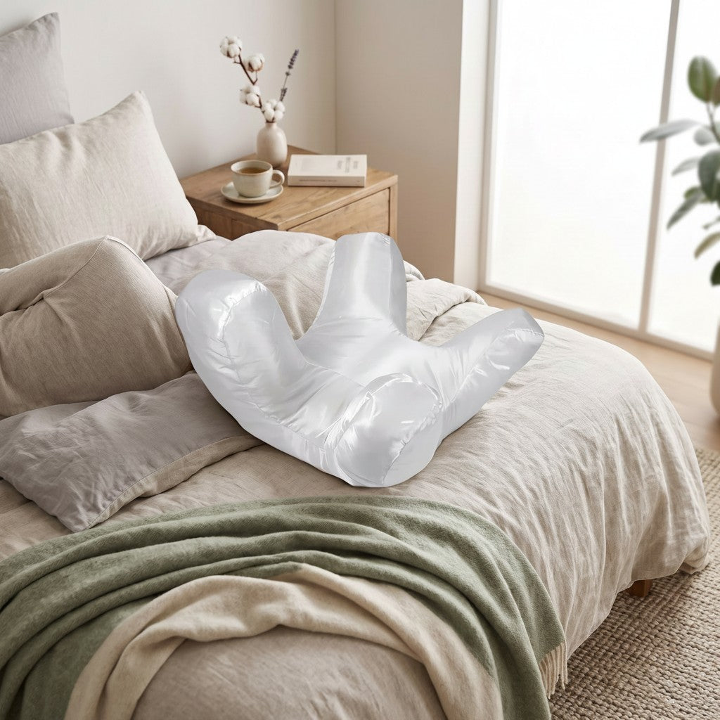 Anti-Wrinkle Side Sleeper Pillow with Raised Pillar Frame and Removable Washable Cover