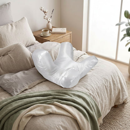 Anti-Wrinkle Side Sleeper Pillow with Raised Pillar Frame and Removable Washable Cover