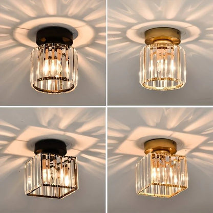 Crystal Glass Ceiling Light for Bedroom, Living Room, Dining Room