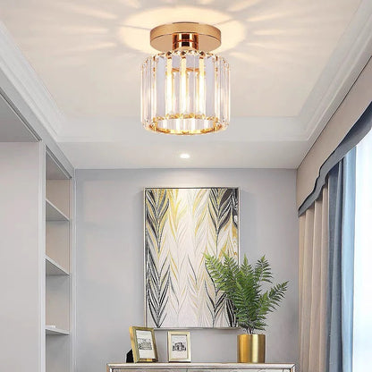 Crystal Glass Ceiling Light for Bedroom, Living Room, Dining Room
