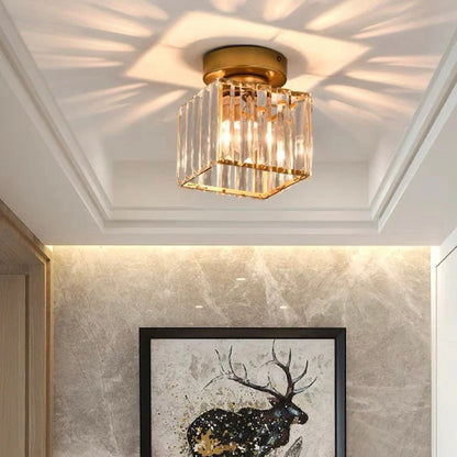 Crystal Glass Ceiling Light for Bedroom, Living Room, Dining Room
