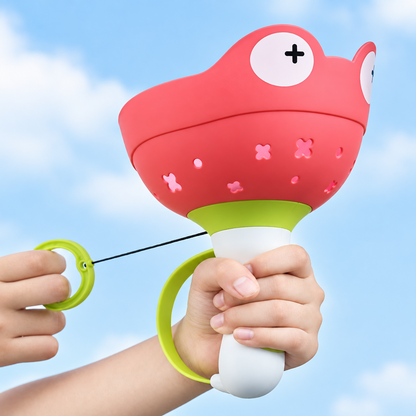 Frog Launcher Flying Propeller Toy with 6 Spinning Propellers for Garden Play