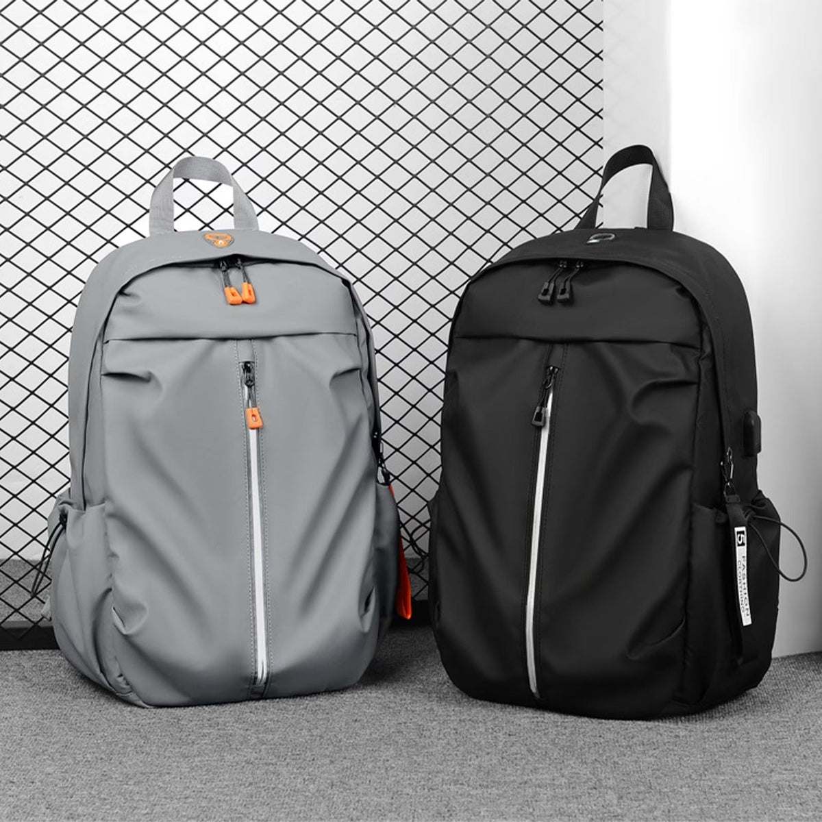 Water Resistant Commuter Backpack with Padded Laptop Section and Breathable Back