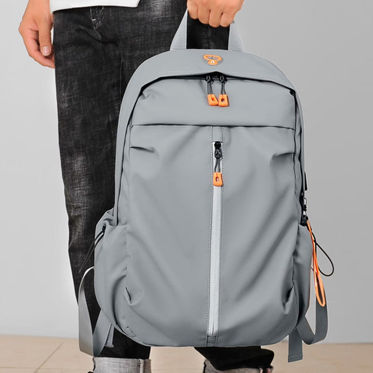 Water Resistant Commuter Backpack with Padded Laptop Section and Breathable Back
