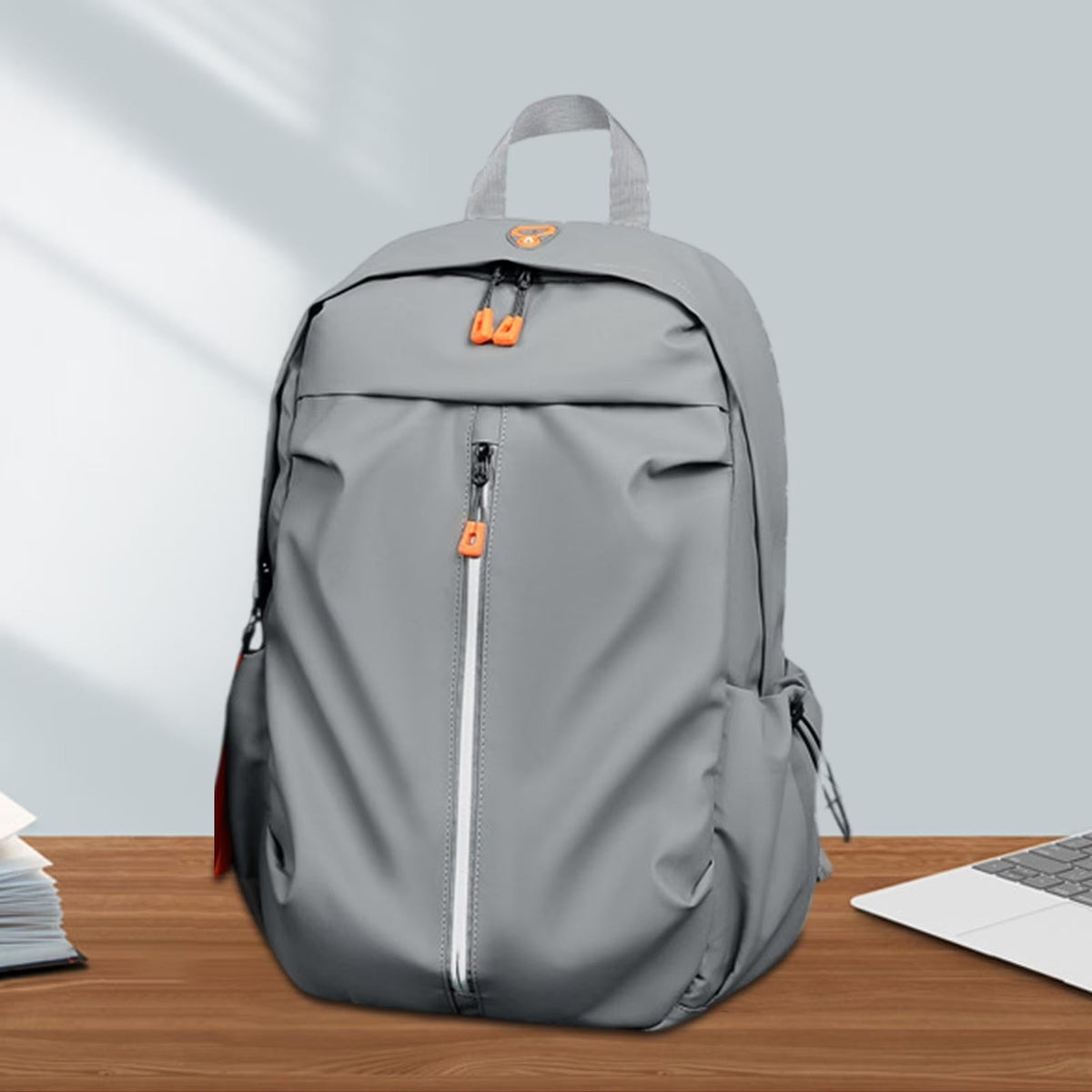 Water Resistant Commuter Backpack with Padded Laptop Section and Breathable Back
