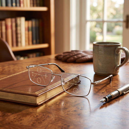 Progressive Reading Glasses with Blue Light Filter and Anti Glare Coating