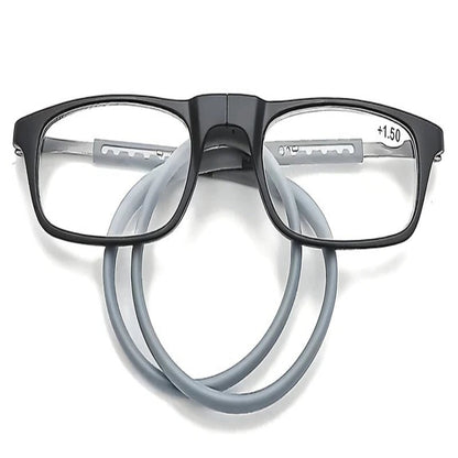 Bifocal Eyeglasses with Magnetic Closure and Hanging Neck Cord