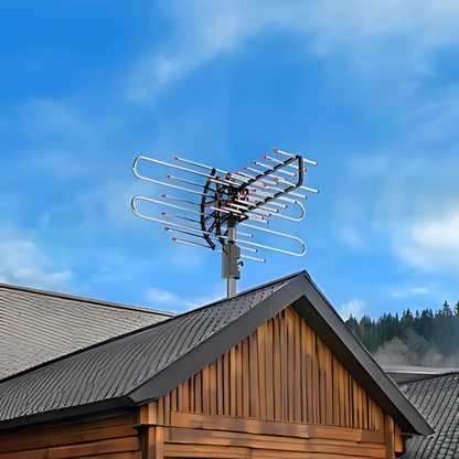 Outdoor Long Range 500+ Mile TV Antenna With UHF/VHF/FM Radio