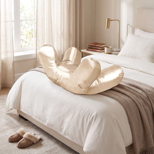 Side Sleeper Pillow with Raised Pillar Frame and Removable Washable Cover