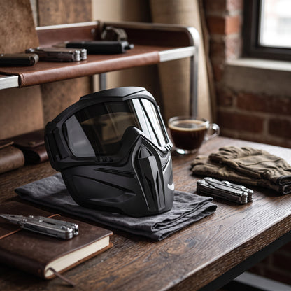Full Face Goggle Mask with Detachable Eye Protection and Side Ventilation
