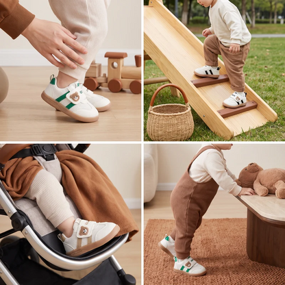 Soft Flexible Sole First Walker Shoes for Babies with Anti Slip Rubber Bottom