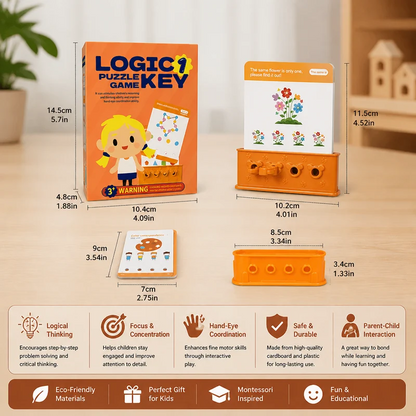 Children's Padlock and Key Pairing Toy, Shape Matching Learning Game