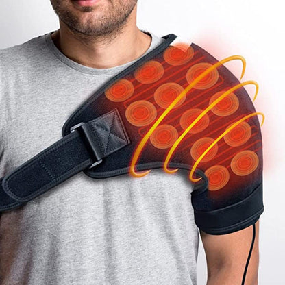UTK Technology heated shoulder wrap with graphic heat zones
