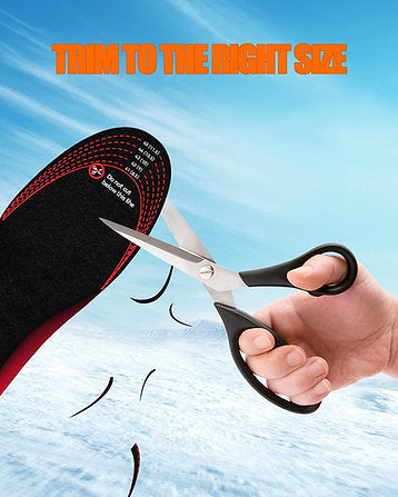 Trimmable Heated Insoles with Carbon Fiber Heating and Charging Cable for Winter Footwear