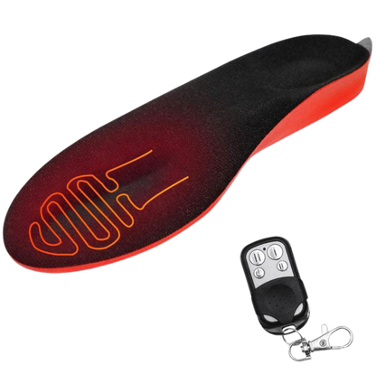 Rechargeable Heated Insoles with 3-Level Remote Control and 8-Hour Battery