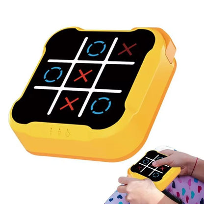 Pocket Electronic Tic Tac Toe with Three Game Modes and Compact ABS Case for Travel Play