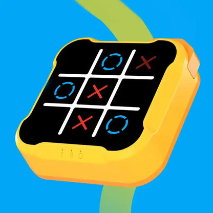 Pocket Electronic Tic Tac Toe with Three Game Modes and Compact ABS Case for Travel Play