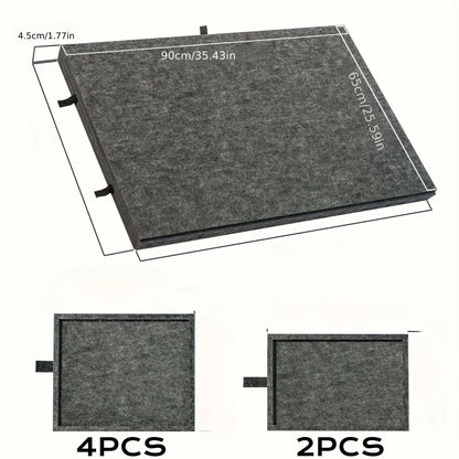 Folding Puzzle Board with Six Drawers Tilting Stand and Dust Cover for Puzzles Up to 1000 Pieces